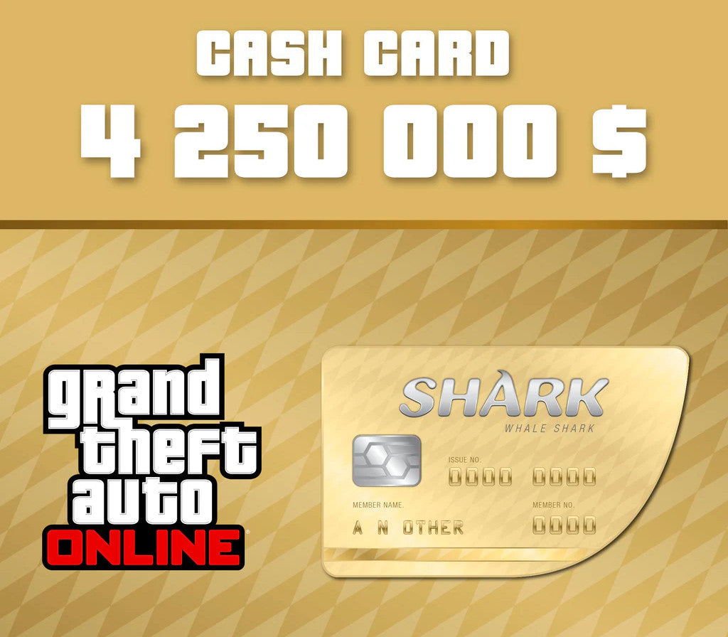 Grand Theft Auto Online - $4,250,000 The Whale Shark Cash Card