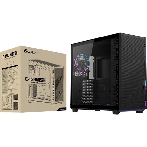 GIGABYTE AORUS C400 Glass, Tower-Gehäuse - GIGABYTE - vue 9