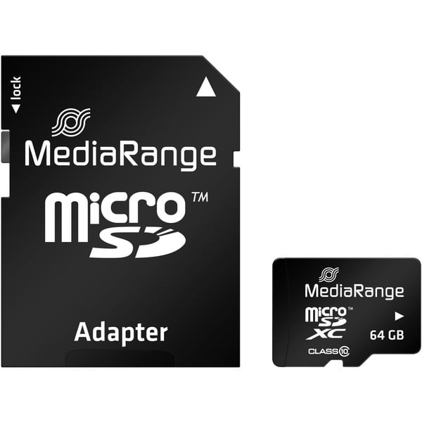 MediaRange 64 GB microSDXC, Speicherkarte - MediaRange