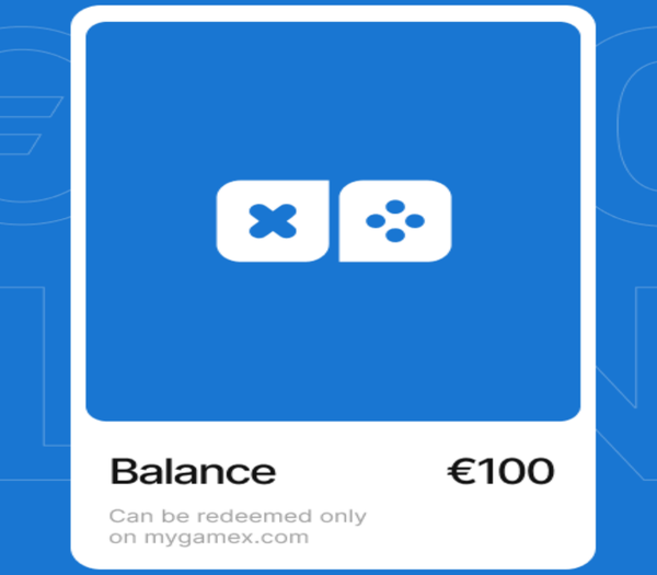 MyGameX €100 Balance Gift Card