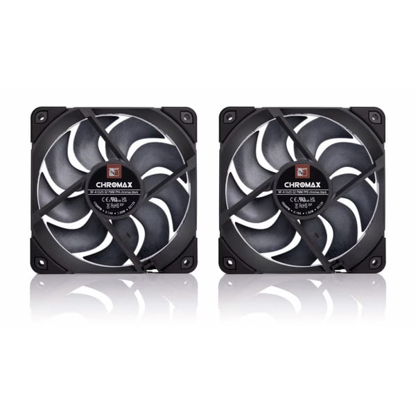 Noctua NF-A12x25 G2 PWM Sx2-PP chromax.black, Gehäuselüfter - Noctua - vue 2