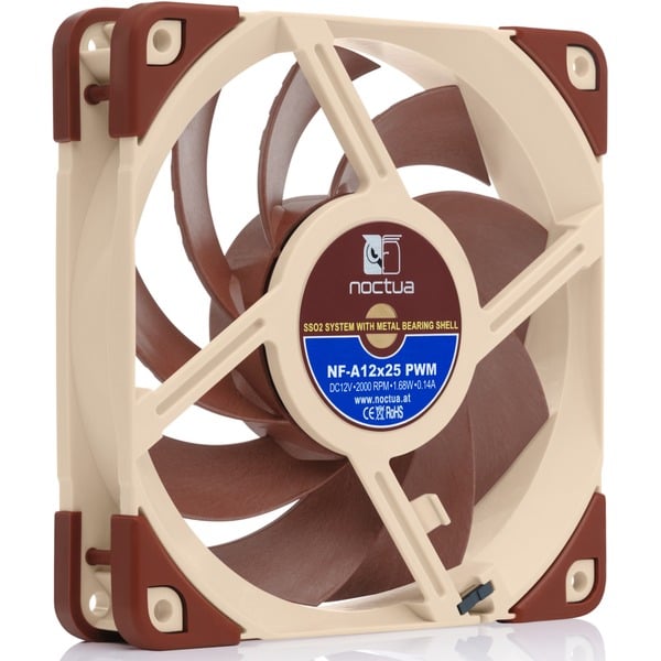 Noctua NF-A12x25 PWM, Gehäuselüfter - Noctua - vue 4