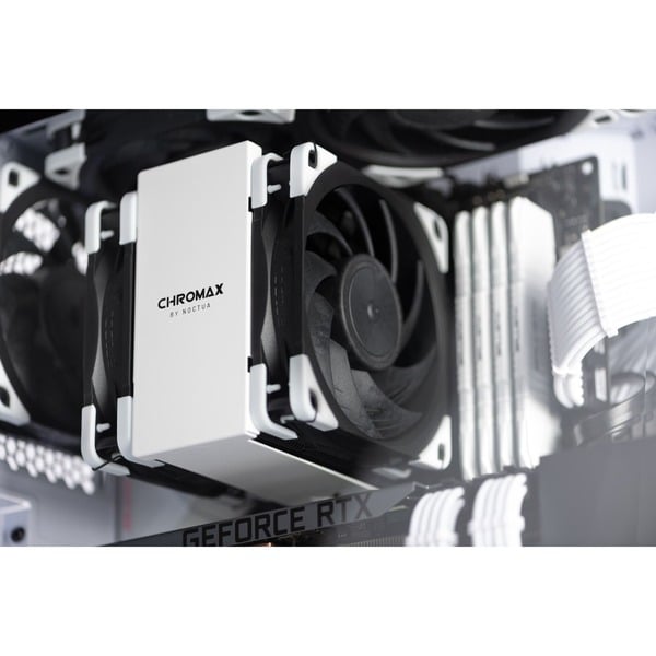 Noctua NF-A12x25 PWM chromax.black.swap 120x120x25, Gehäuselüfter - Noctua - vue 5