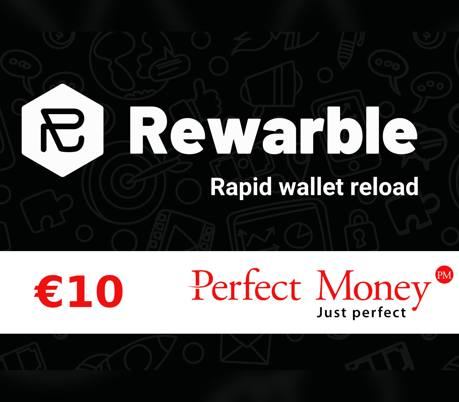 Rewarble Perfect Money EUR 10 Gift Card