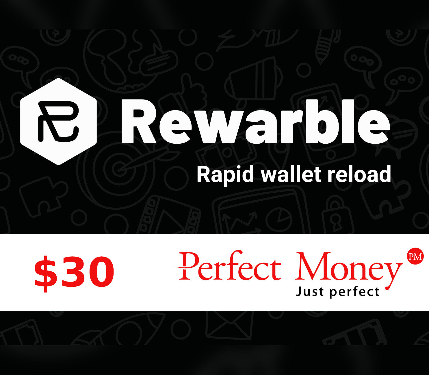 Rewarble Perfect Money $30 Gift Card
