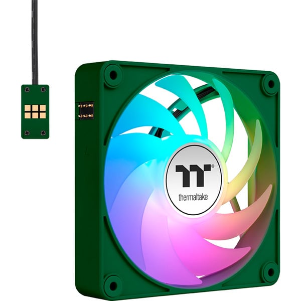 Thermaltake CT120 EX ARGB Sync PC Cooling Fan Racing Green, Gehäuselüfter - Thermaltake - vue 2