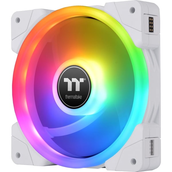 Thermaltake SWAFAN EX12 RGB PC Cooling Fan White TT Premium Edition, Gehäuselüfter - Thermaltake - vue 2