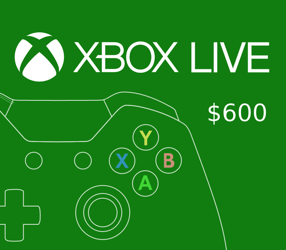 XBOX Live $600 Prepaid Card MX