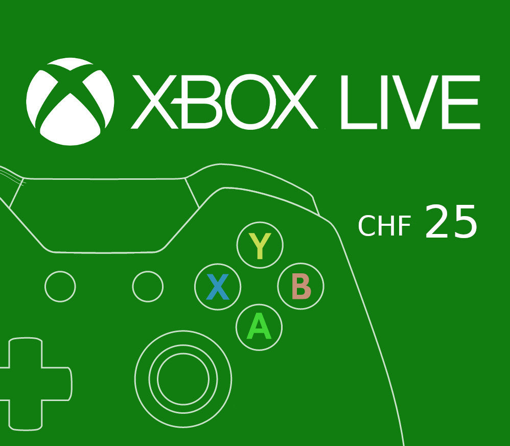 XBOX Live 25 CHF Prepaid Card CH