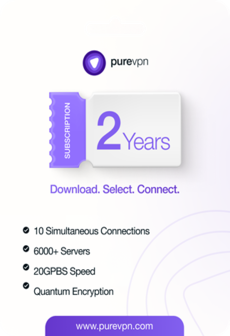 PureVPN (10 Devices, 2 Years) - PureVPN Key - GLOBAL