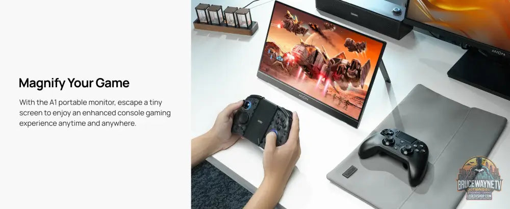 ARZOPA 15.6 pouces moniteur Portable FHD 1080P IPS USB-C mini-hdmi deuxième écran externe pour PC/MAC/téléphone/Xbox/PS
