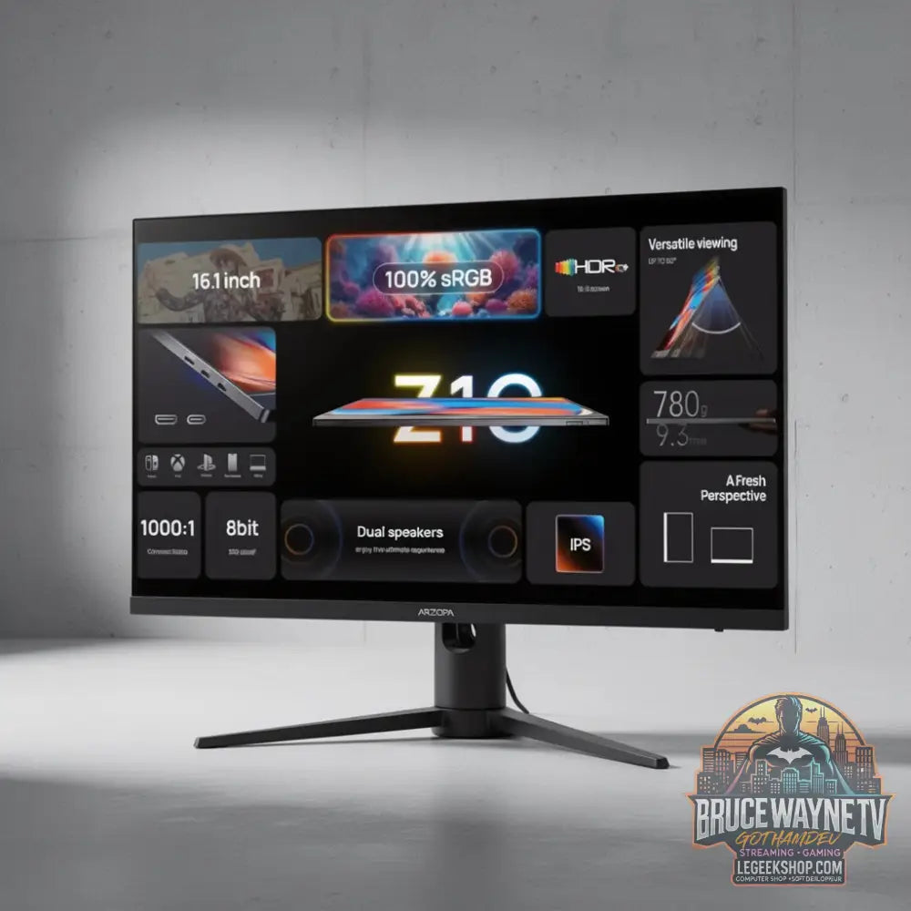 ARZOPA Moniteur — Moniteur Portable, vue 8, LeGeekShop