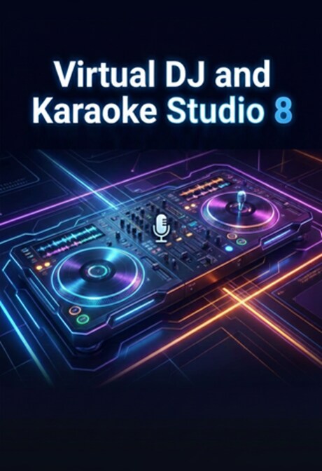 Virtual DJ and Karaoke Studio 8 (PC) (1 Device, Lifetime)  - VirtualDj Key - GLOBAL