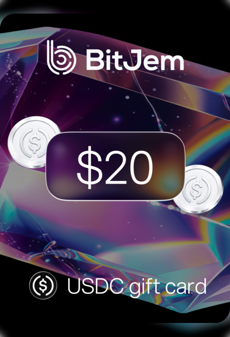BitJem Crypto Gift Card USDC 20 USD - BitJem Key