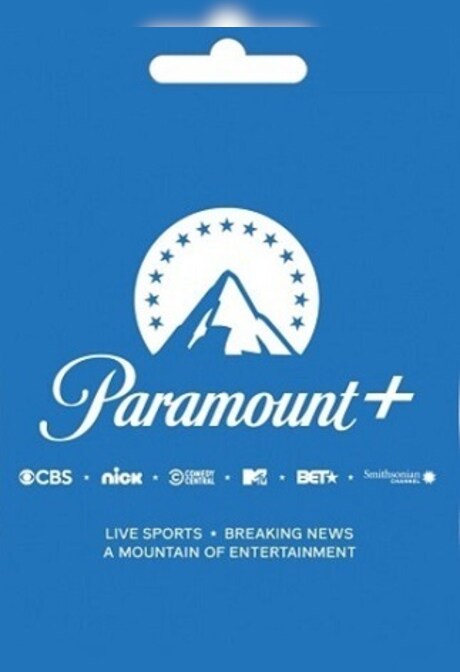 Paramount Plus Gift Card 100 USD - Paramount + Key - UNITED STATES