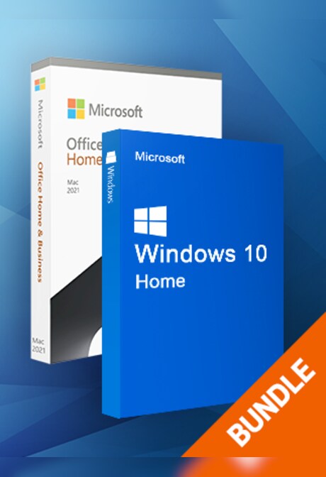 Microsoft Windows 10 Home & Microsoft Office Home & Business 2021 (Mac) bundle - Microsoft Key - GLOBAL