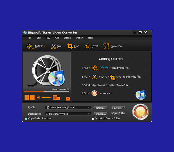 Bigasoft iTunes Video Converter