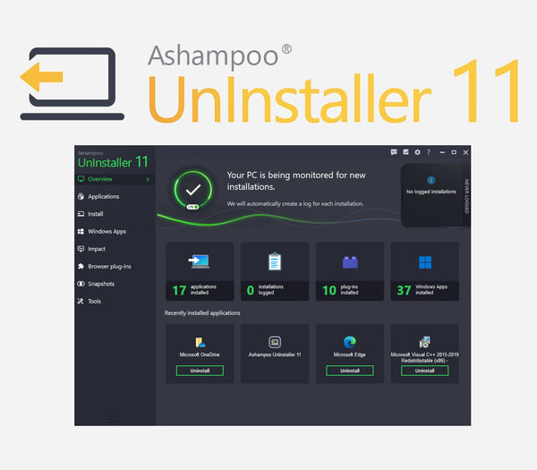 Ashampoo UnInstaller 11 Activation Key (2 PCs)