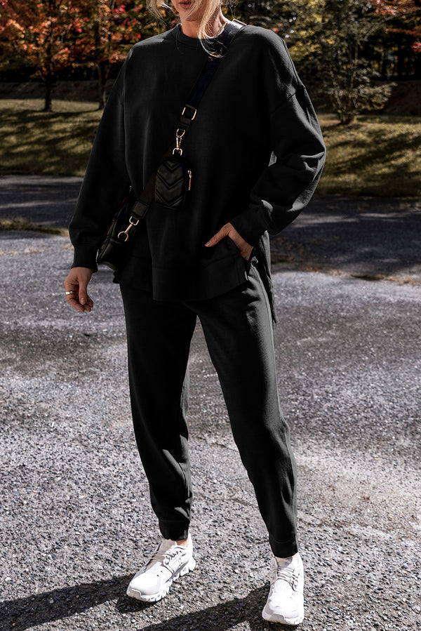 Pantalon femme uni — noir