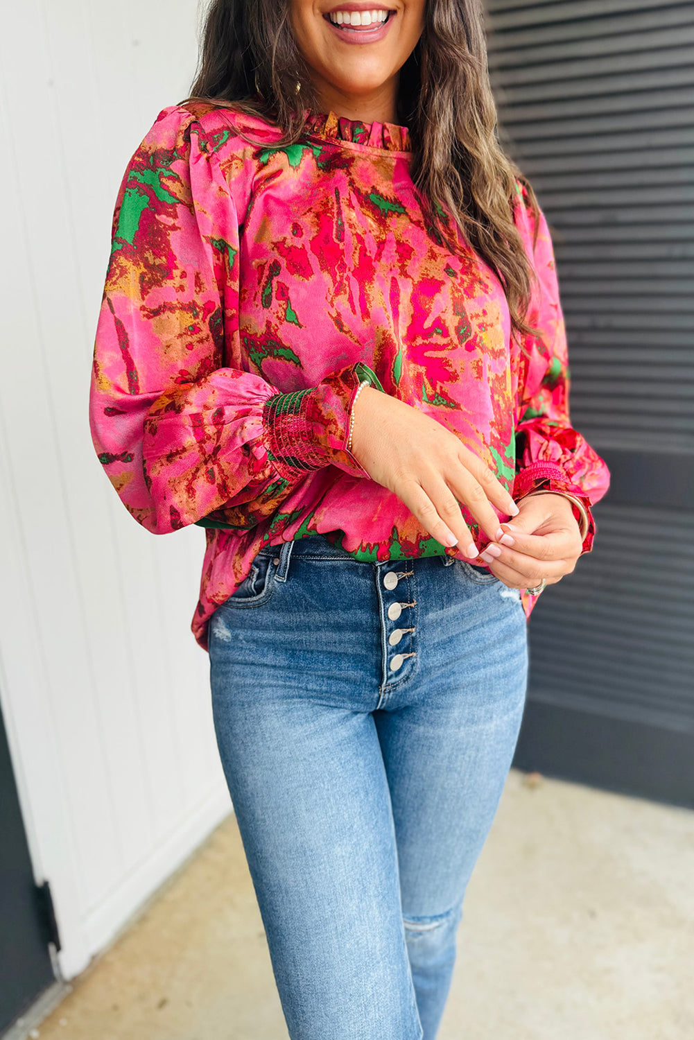 Blouse femme manches bouffantes