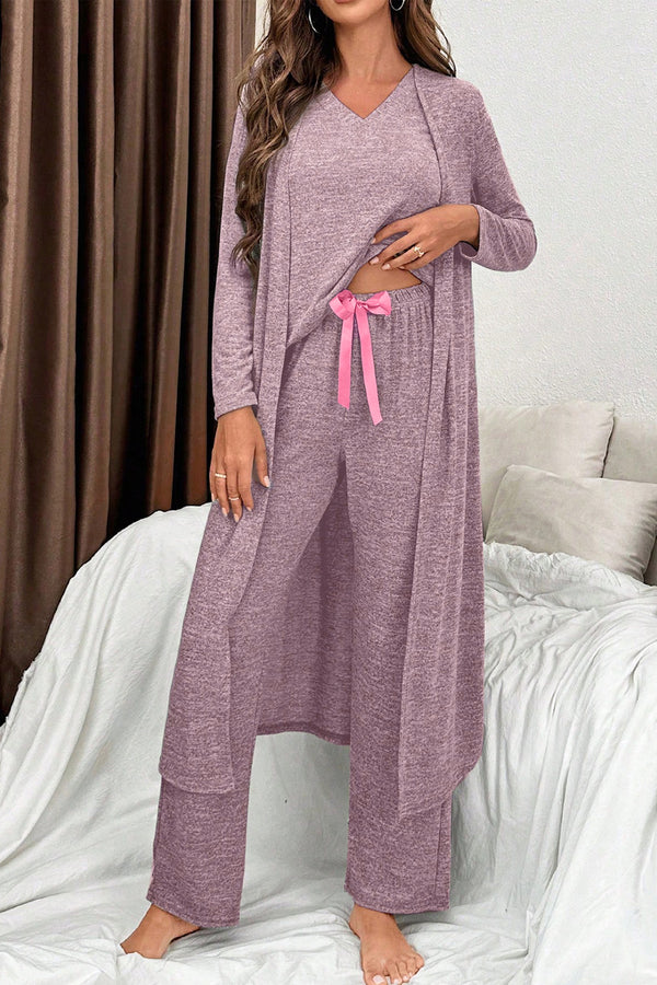 Pantalon femme col V