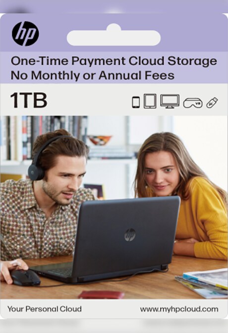 myHPcloud Cloud Storage Platform One-Time Payment Gift Card 1 TB - myHPcloud Key - APAC