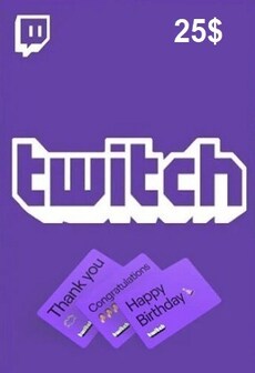 Twitch Gift Card 25 USD - twitch Key - UNITED STATES