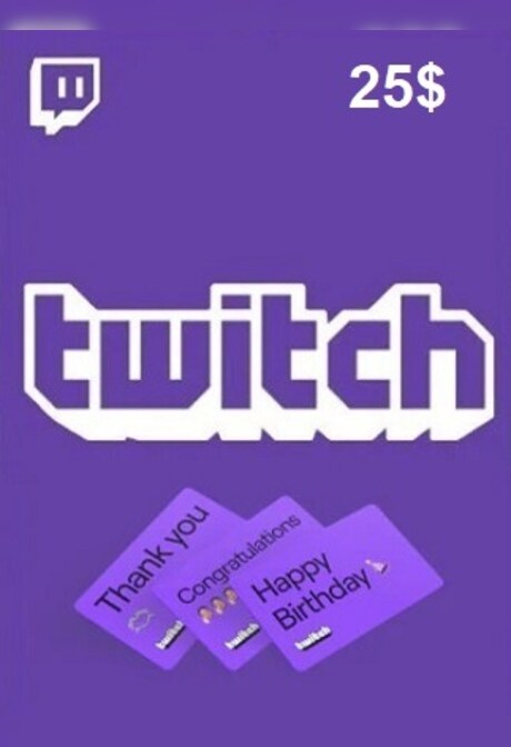 Twitch Gift Card 25 USD - twitch Key - UNITED STATES