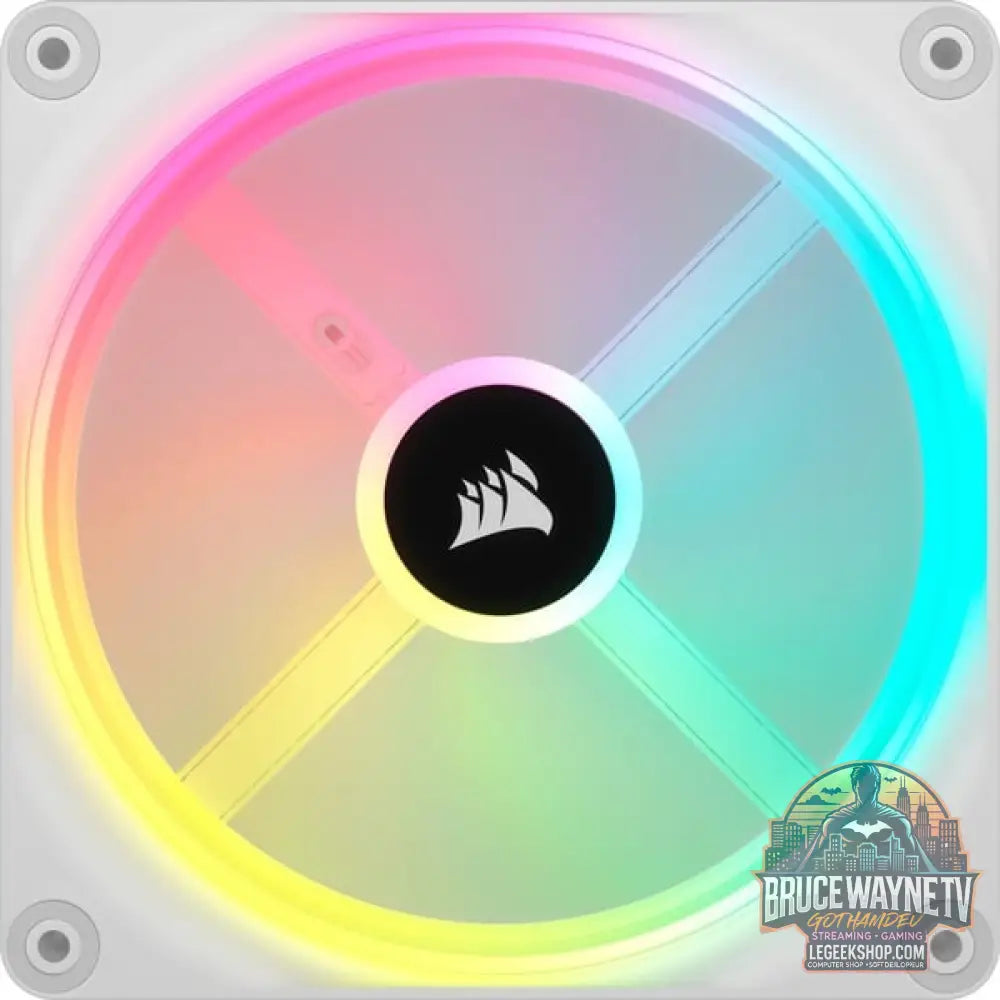 Corsair iCUE LINK QX140 RGB 140-mm-PWM-Lüfter, Gehäuselüfter - Corsair - vue 3