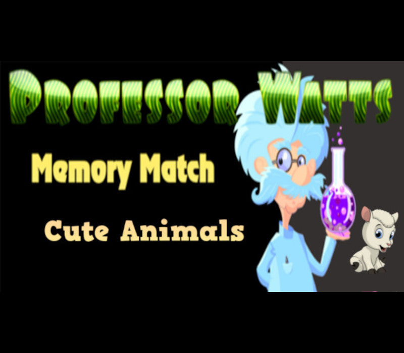 Professor Watts Memory Match Cute Animals
