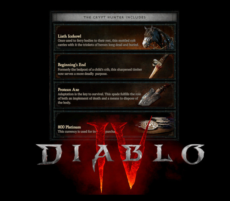 Diablo IV - Crypt Hunter Pack DLC XBOX One /