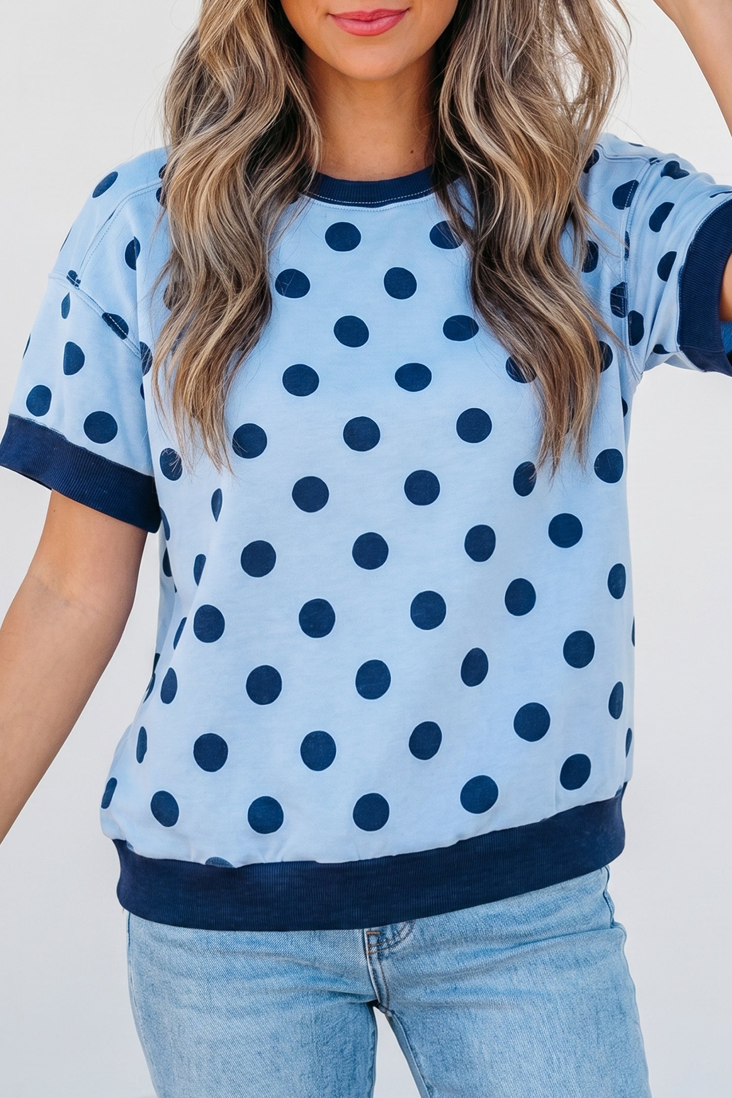 T-shirt femme casual, colorblock