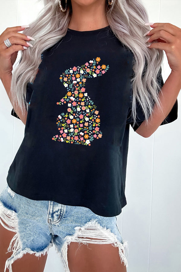 T-shirt femme floral