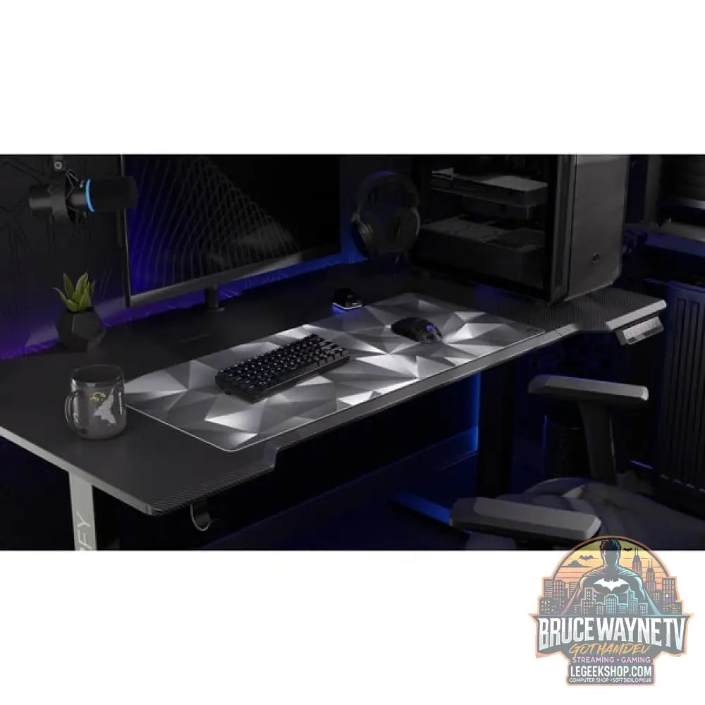 ENDORFY Crystal Black XL, tapis de souris gaming noir / gris - ENDORFY - vue 2