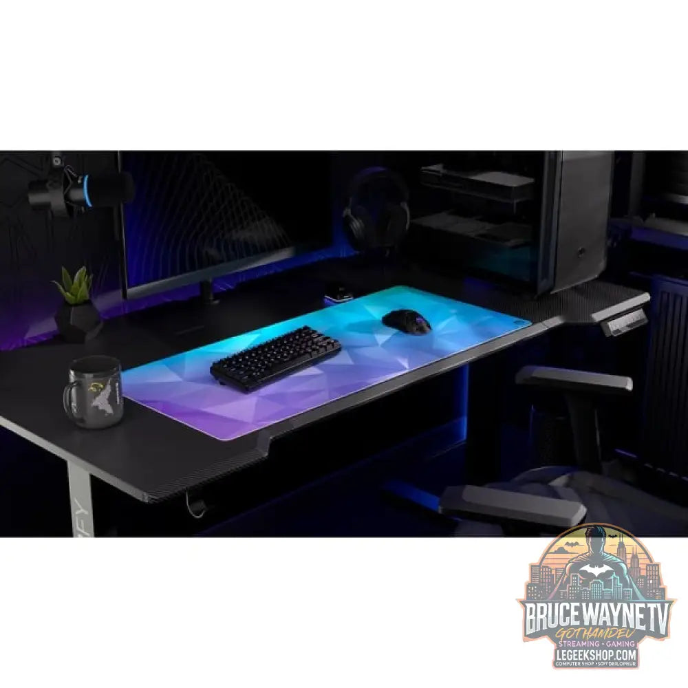 ENDORFY Crystal Blue XL, tapis de souris gaming bleu/lila - ENDORFY - vue 2