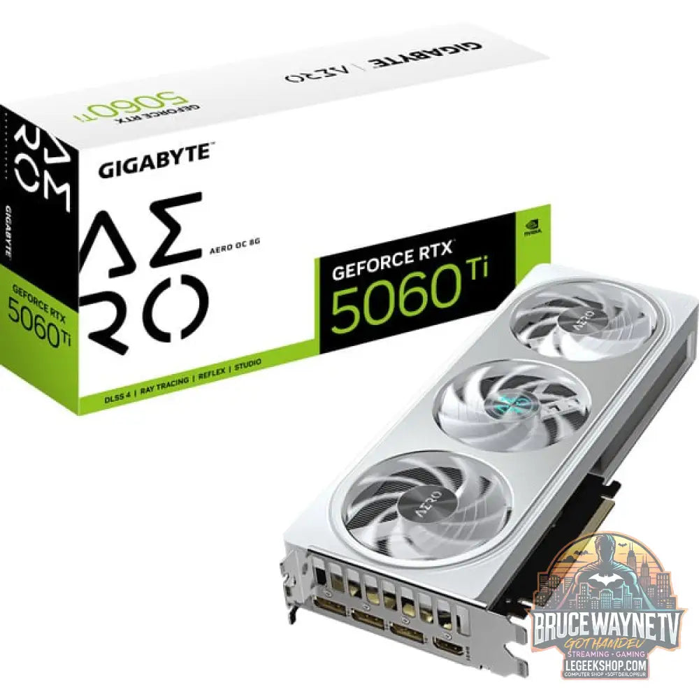 GIGABYTE GeForce RTX 5060 Ti AERO OC 8G, carte graphique DLSS 4, 3x DisplayPort, 1x HDMI 2.1 - GIGABYTE - vue 11
