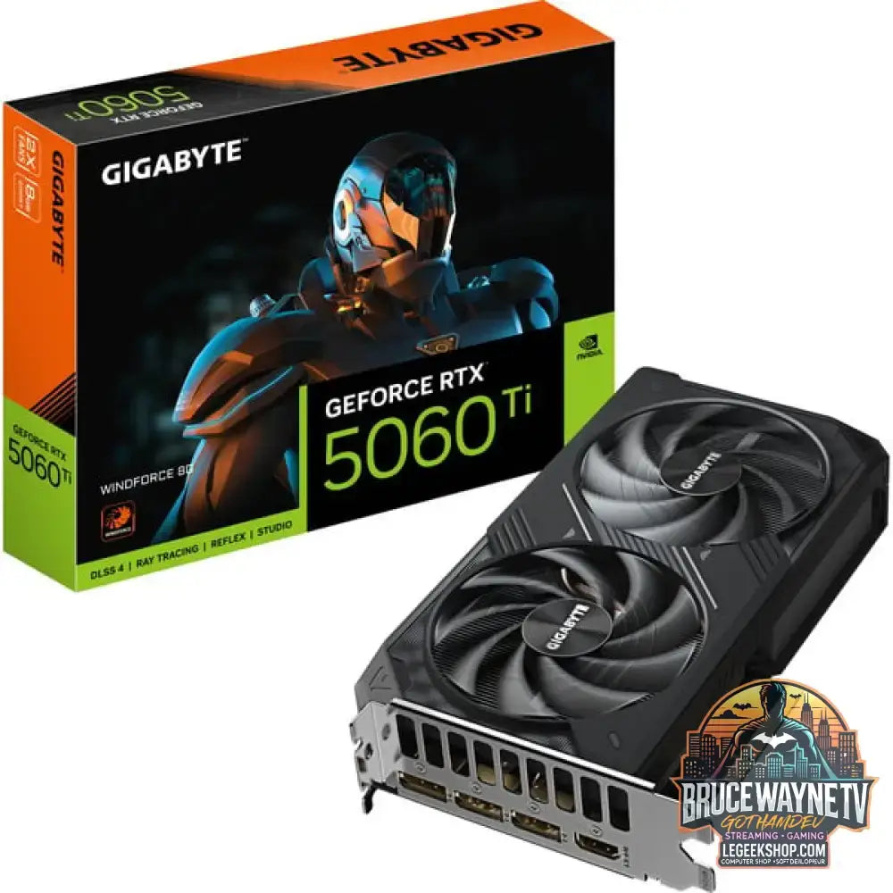 GIGABYTE GeForce RTX 5060 Ti WINDFORCE 8G, carte graphique DLSS 4, 3x DisplayPort, 1x HDMI 2.1 - GIGABYTE - vue 11