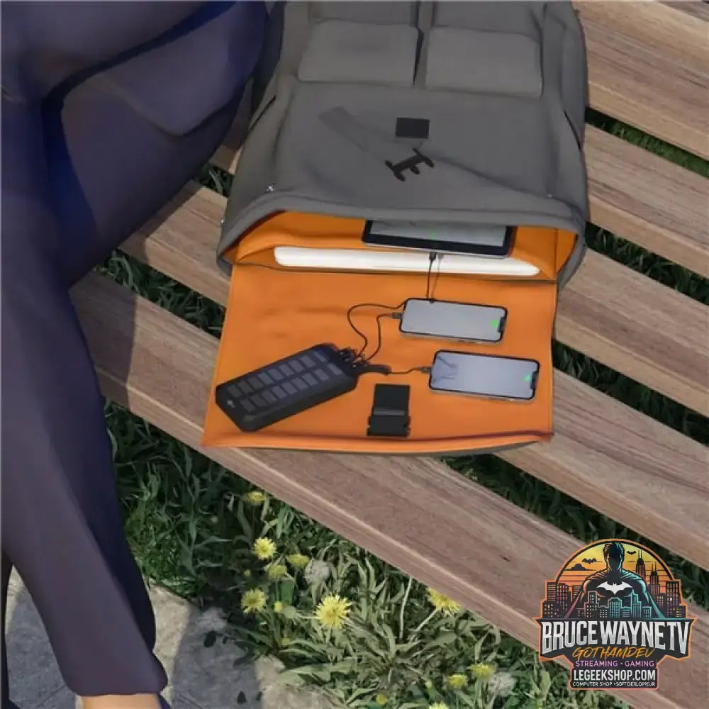 goobay Outdoor Schnelllade-Powerbank 20.000 mAh mit Solar schwarz, USB-C PD, QC 3.0 - Stromquelle: Solar, USB-C, Micro-USB - vue 10