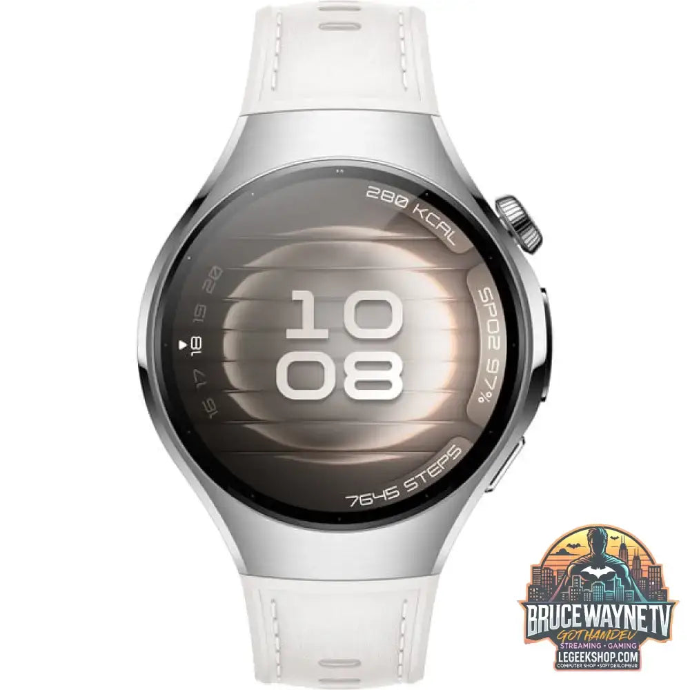 Huawei Watch 5 42mm (Soc-L19L), Smartwatch silber/weiß, Komposit-Armband in weiß, Gehäuse aus Edelstahl - Huawei - vue 2