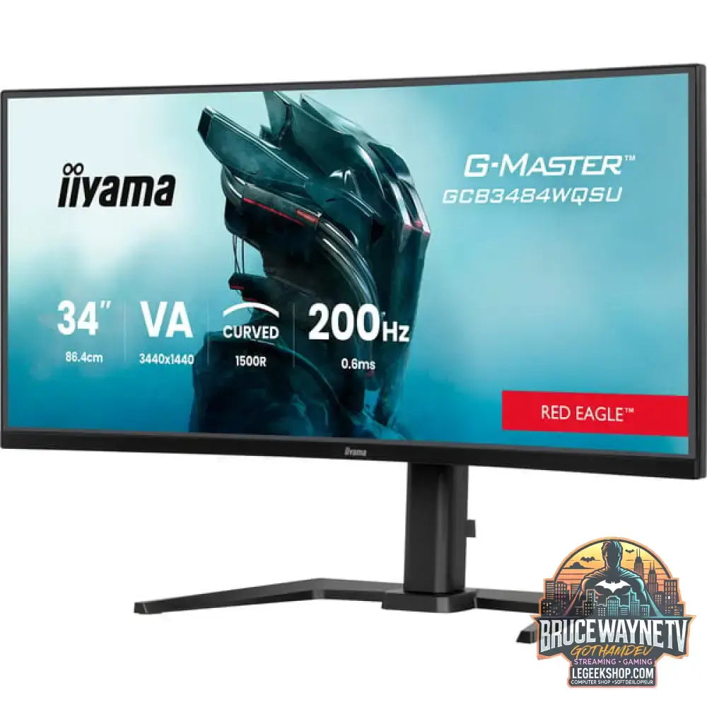 iiyama G-Master GCB3484WQSU-B2 34" QHD/WQHD VA 200 Hz - iiyama - vue 3