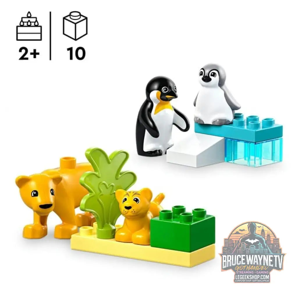 LEGO 10442 DUPLO Town Wildtier-Familien: Pinguine et Löwen, jeu de construction - LEGO - vue 3