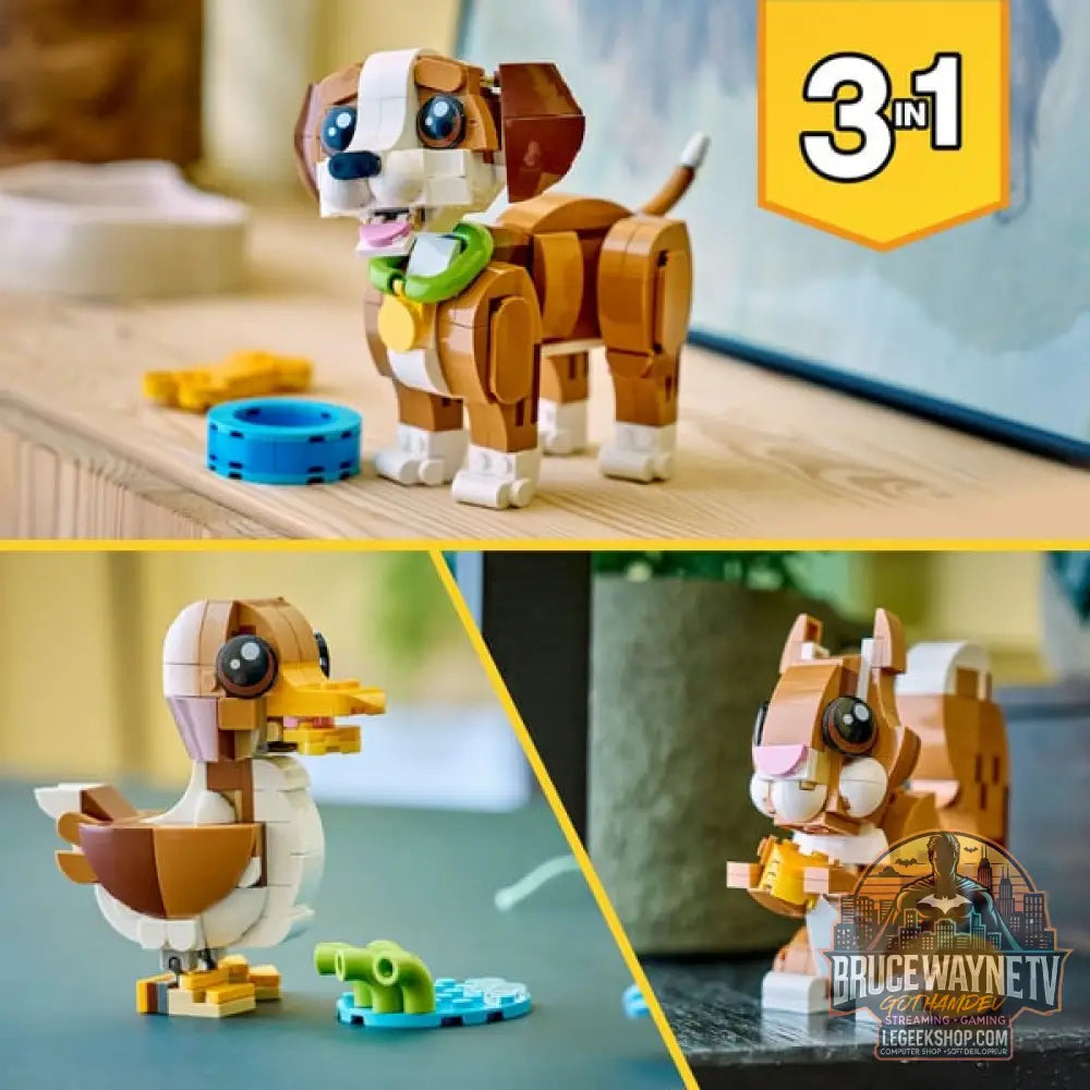 LEGO 31382 Creator 3-in-1 Niedliche Tiere: Verspielter Welpe, jeu de construction - LEGO - vue 6