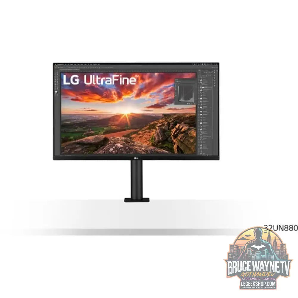 LG Ergo 32UN880K-B 31,5" 3840 × 2160 px IPS 60 Hz - LG - vue 3