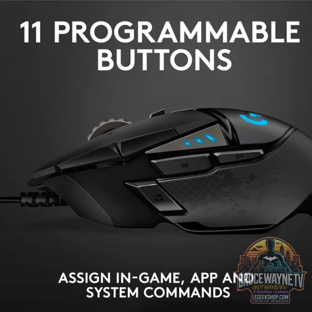 Logitech G502 HERO, souris gaming - vue 5