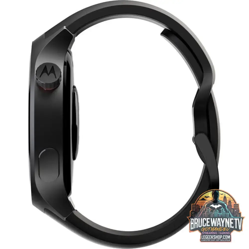 Motorola moto watch, Smartwatch schwarz, mit schwarzem Silikon-Armband - Motorola - vue 5