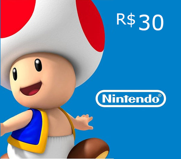 Nintendo eShop Prepaid Card R$30 BR