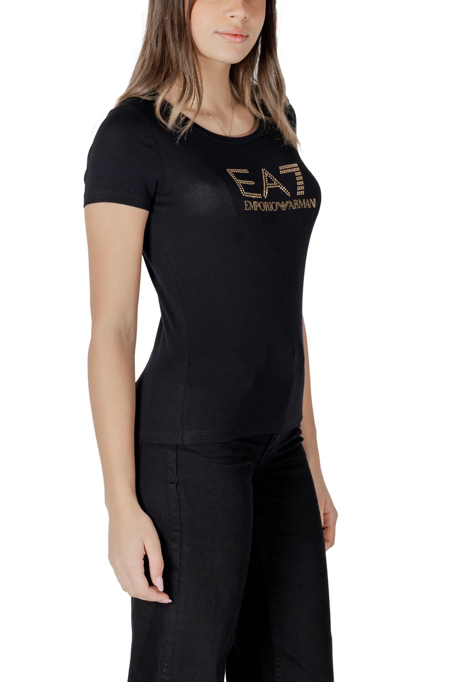 Ea7 T-shirt femme — black