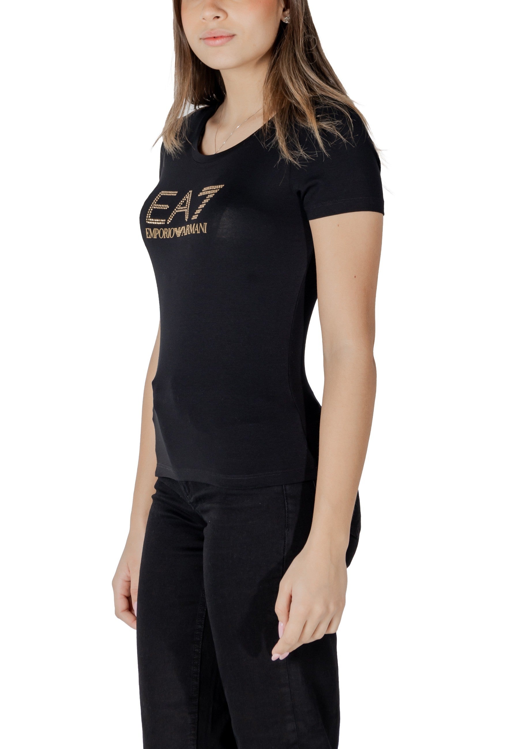 Ea7 T-shirt femme — black