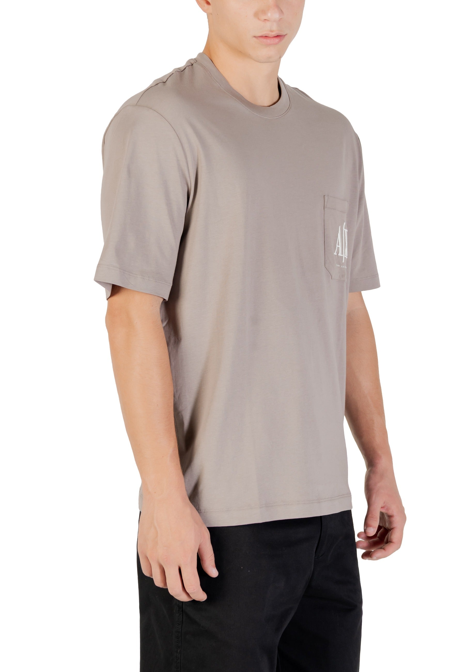 Armani Exchange T-shirt homme — brown