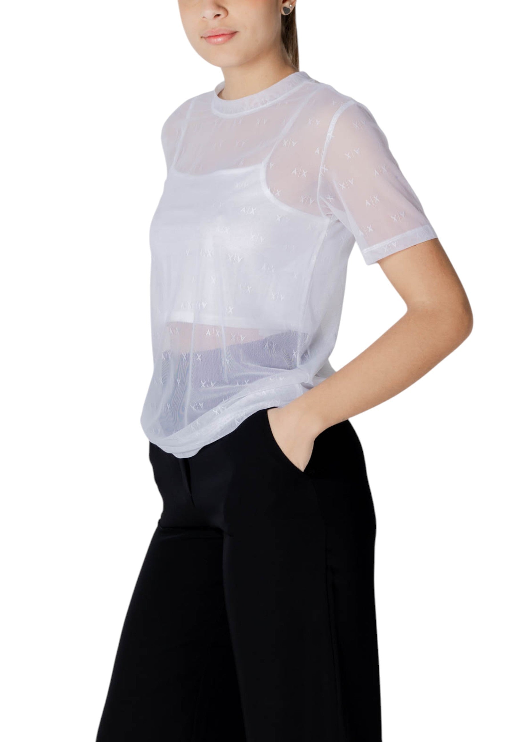Armani Exchange T-shirt femme — white